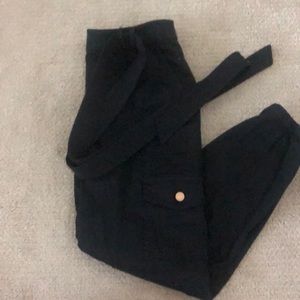 Black cargo jogger